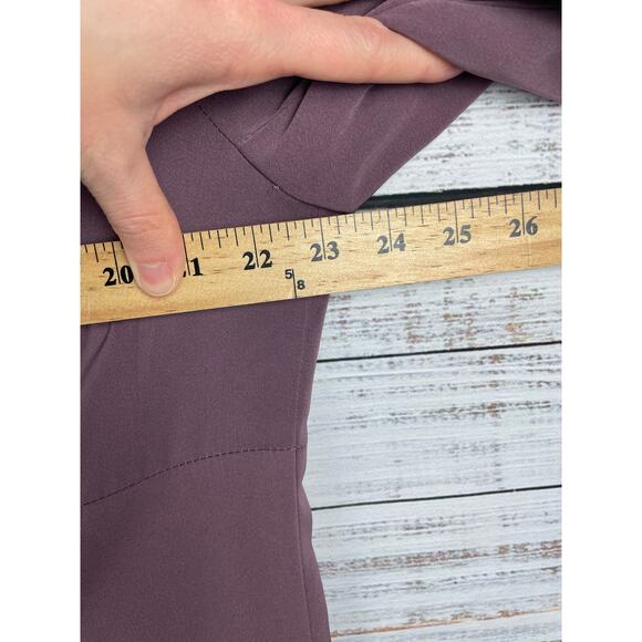 Torrid Muave Purple Longline Drape Front Blazer Plus Size 2X One Button Business - Picture 13 of 14